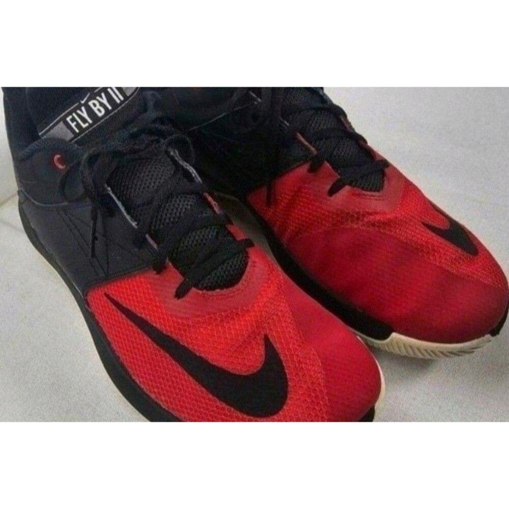 Nike Red and Black Fly By II Shoes -  Size 10